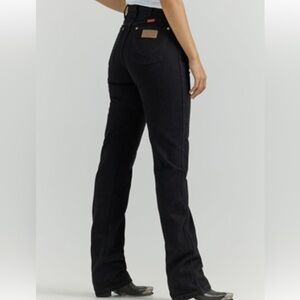 Wrangler Women's Cowboy Black Straight Leg Jeans